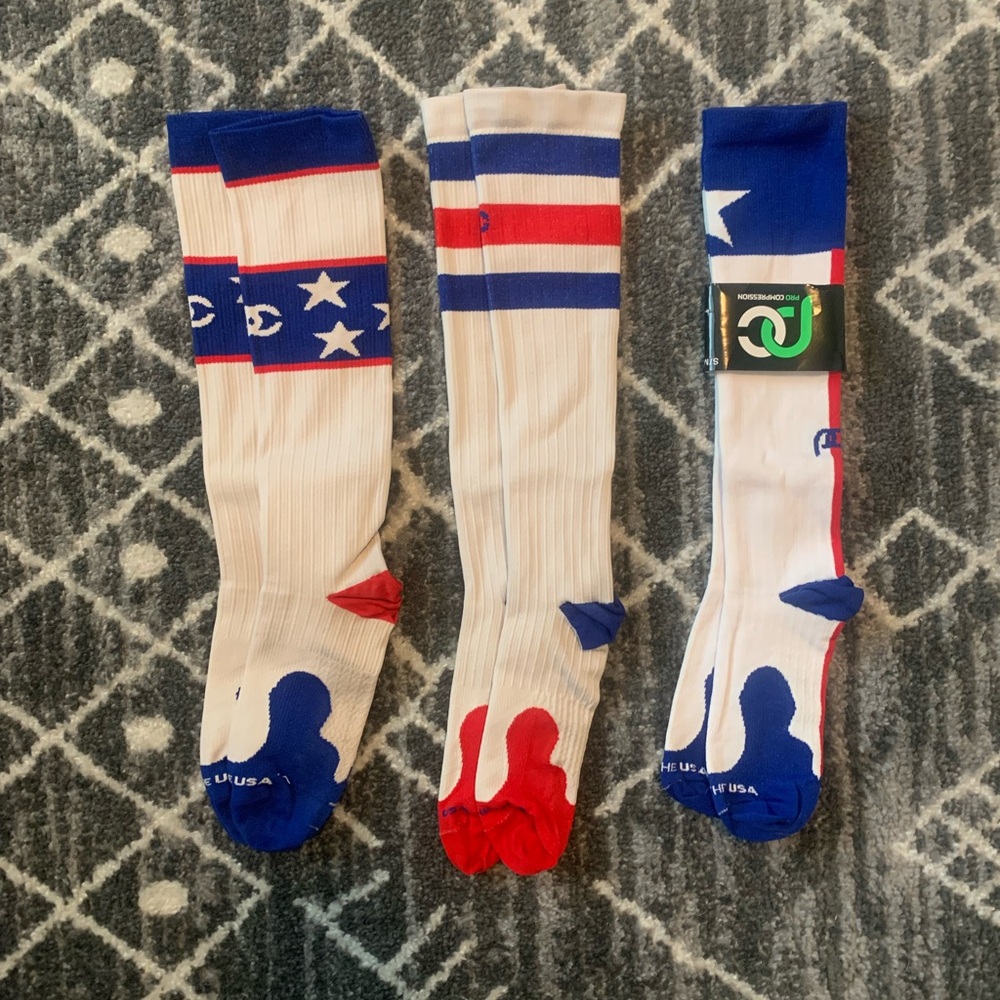 Procompression Sock Bundle - 3 Pairs - Red/White/… - image 1